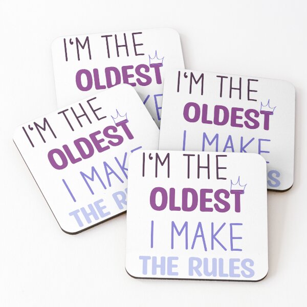 Item preview, I'm the oldest i make the rules - Funny sister and brother saying designed and sold by Blonc-ou.