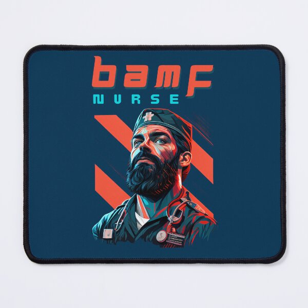 Item preview, Badass Male Nurse designed and sold by GrumpyFella.