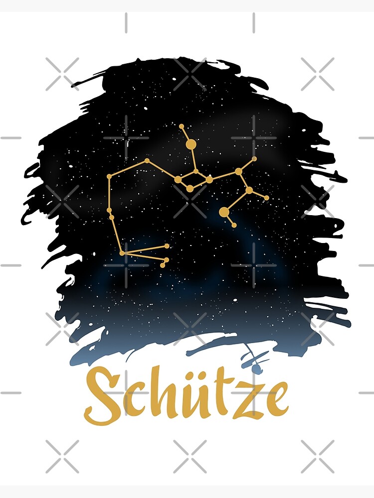 Zodiac Sagittarius Birthday Birth Date Astrology Stars Sky Universe Art Board Print