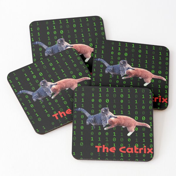 Item preview, Cat stickers The Catrix. Funny cats. designed and sold by Rowbic.