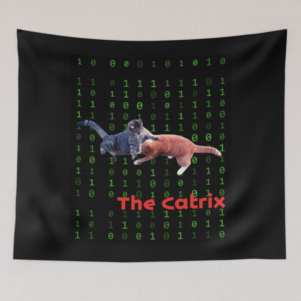 Item preview, Cat stickers The Catrix. Funny cats. designed and sold by Rowbic.