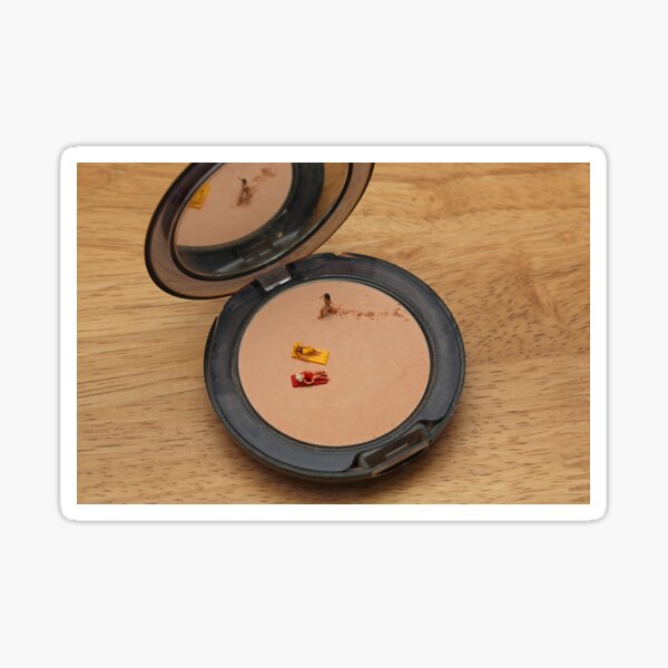 "Foundation Beach" miniature people photo Sticker