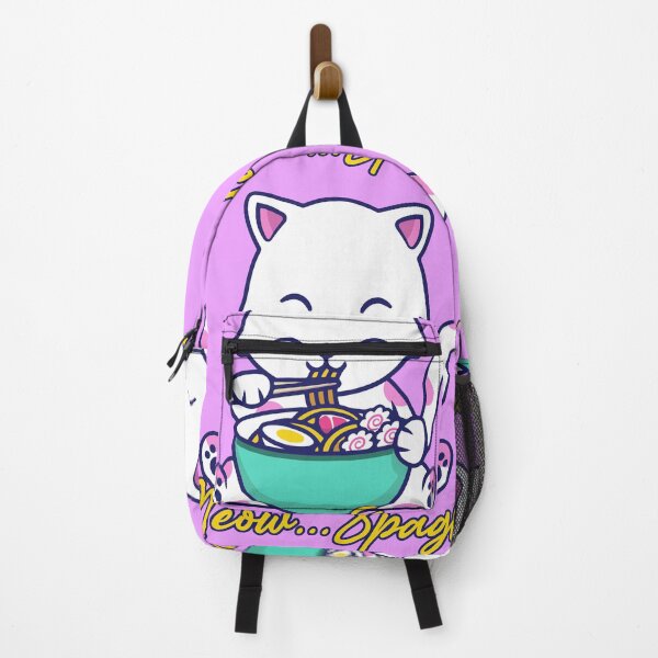 Item preview, Cute cat eating Spaghetti - Cat Design designed and sold by K-Klub.