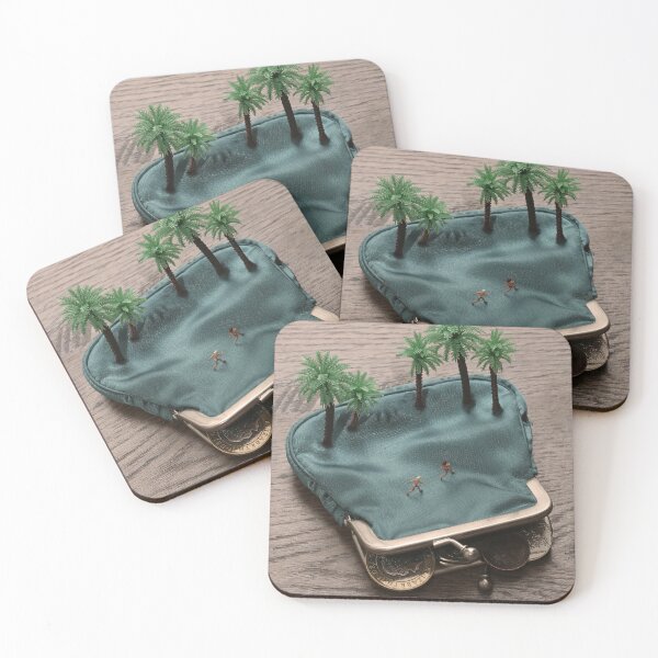 Item preview, "Money Is Paradise" miniature people photo designed and sold by HollyCade.
