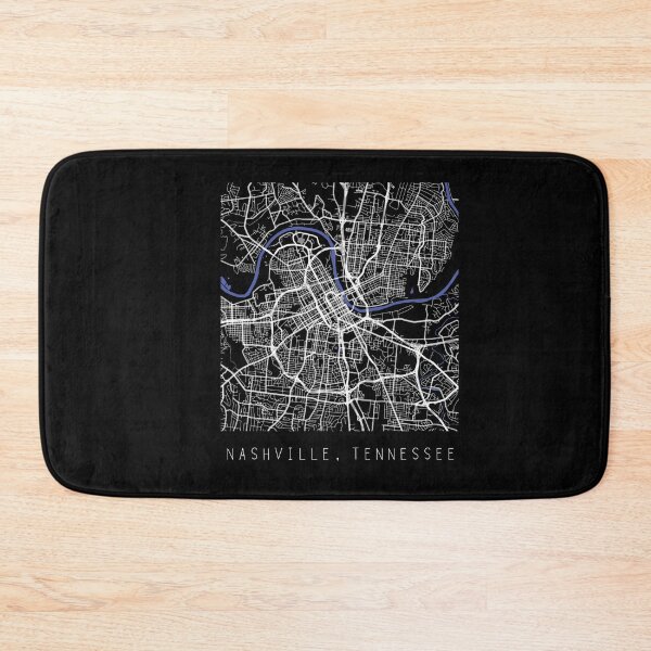 Item preview, Nashville Tennessee TN city map black and white designed and sold by gifts-ideas.