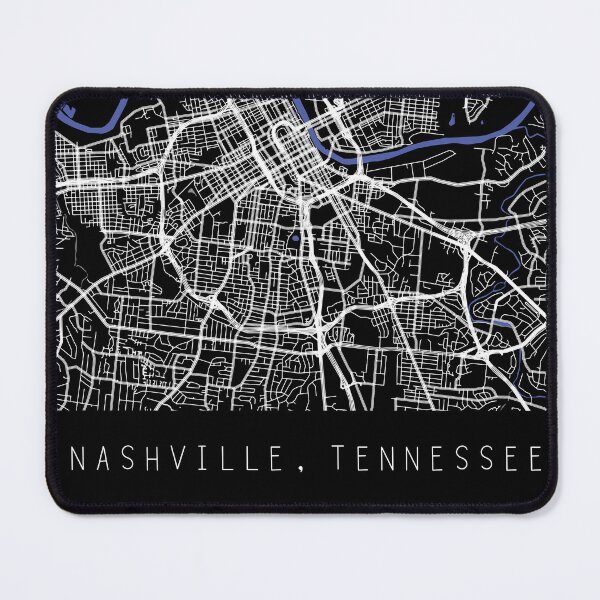 Item preview, Nashville Tennessee TN city map black and white designed and sold by gifts-ideas.