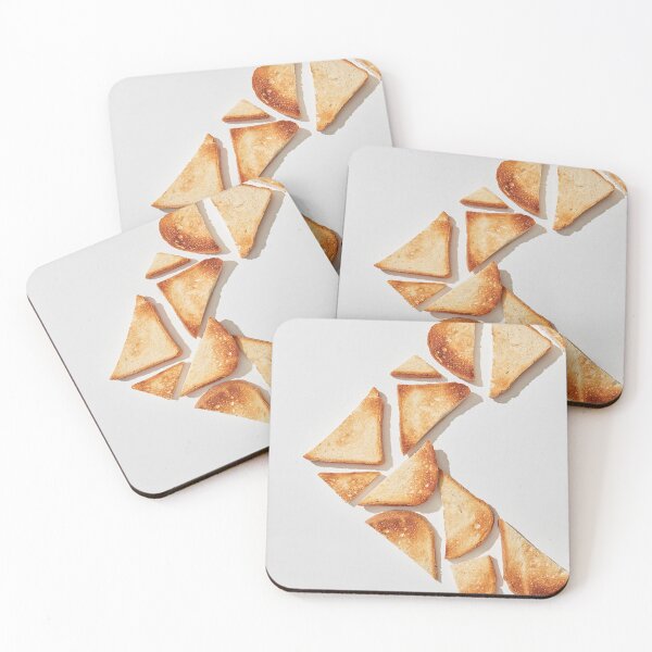 Item preview, Toast Bread Creative Morning Food Breakfast Art Minimalist Gifts for Chef Foodie Quirky Art designed and sold by peachcakecanvas.