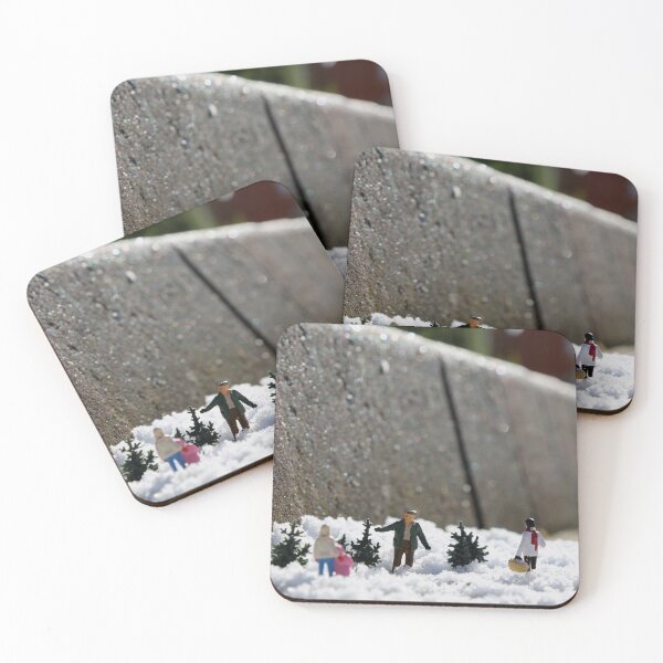 Item preview, "Small Christmas Tree Sale" miniature people macro photo designed and sold by HollyCade.
