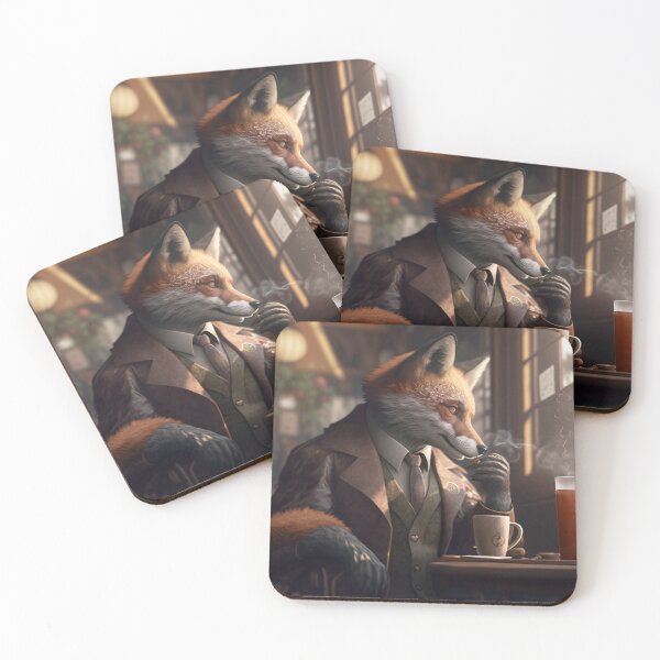 Item preview, Fox detective wearing mafia formal suit designed and sold by ARTeez⭐️⭐️⭐️⭐️⭐️.