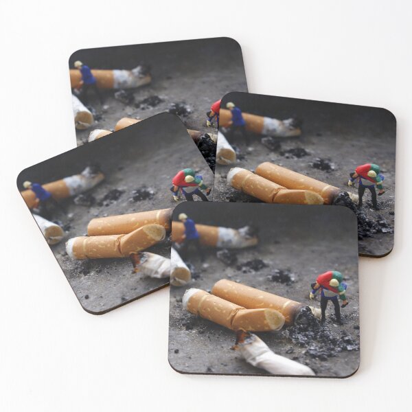 Item preview, "Smoking Kills" miniature people photo designed and sold by HollyCade.