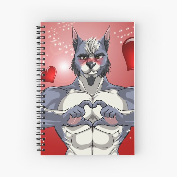 rex be my valentine Spiral Notebook