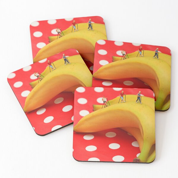 Item preview, "Banana Slopes" miniature people macro photo designed and sold by HollyCade.