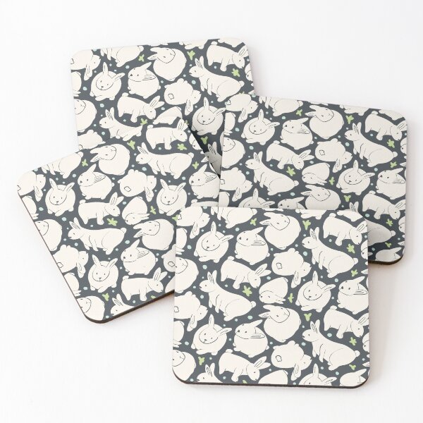Item preview, Rabbits everywhere _ space gray designed and sold by MaddaMom.