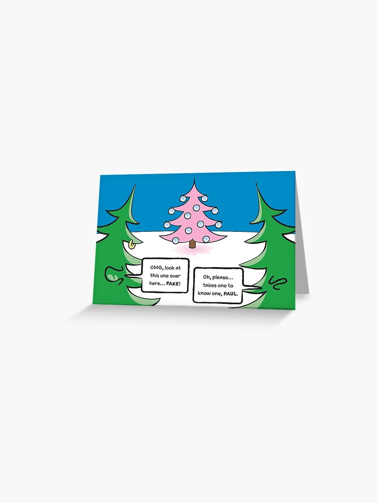 Thumbnail 1 of 2, Greeting Card, Real or Fake? designed and sold by hhgreetings.