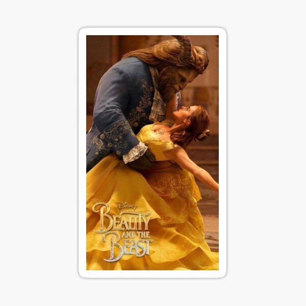 Beauty and the Beast Sticker for Sale by HanneBradley