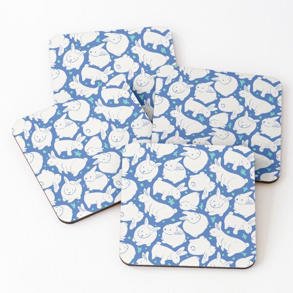 Item preview, Rabbits everywhere _ blues  designed and sold by MaddaMom.