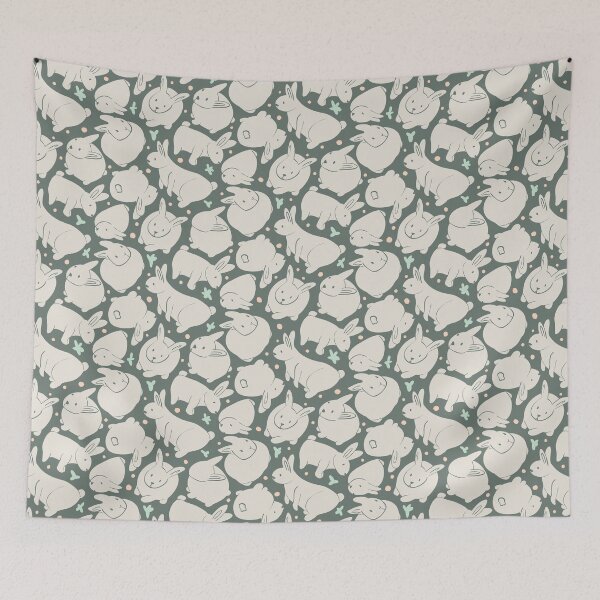 Item preview, Rabbits everywhere _ light pastels designed and sold by MaddaMom.