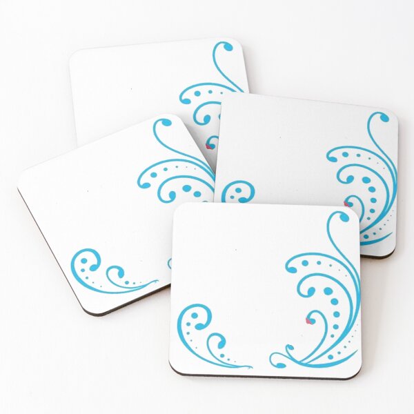Item preview, id54-13 Light Blue Leaf Patterns, Leaf, Wonderful Henna Patterns, Spiral Patterns, Ornamental Patterns, Wall Decorations, Item decorations, Minimalist Patterns, Simple and Plain Patterns designed and sold by bcbutika.