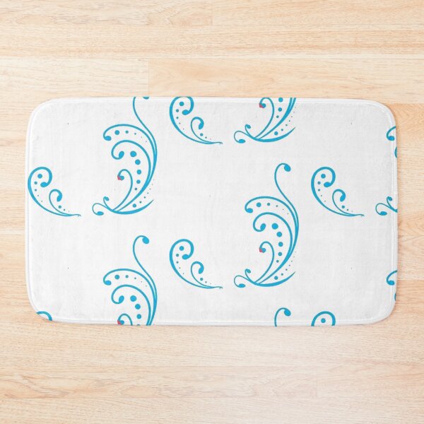 Item preview, id54-13 Light Blue Leaf Patterns, Leaf, Wonderful Henna Patterns, Spiral Patterns, Ornamental Patterns, Wall Decorations, Item decorations, Minimalist Patterns, Simple and Plain Patterns designed and sold by bcbutika.