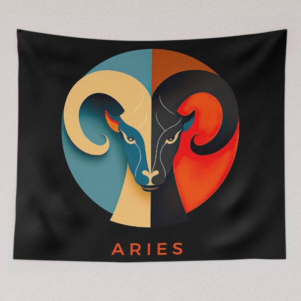 Item preview, Aries Zodiac Sign artwork designed and sold by MeowStore21.