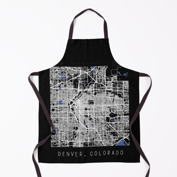 Item preview, Denver Colorado CO city map black and white designed and sold by gifts-ideas.