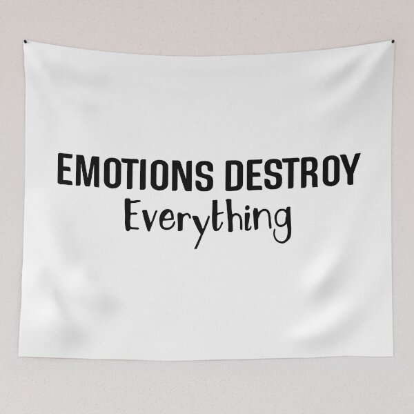 Item preview, Emotions Destroy Everything - Motivational Words designed and sold by texteestore.