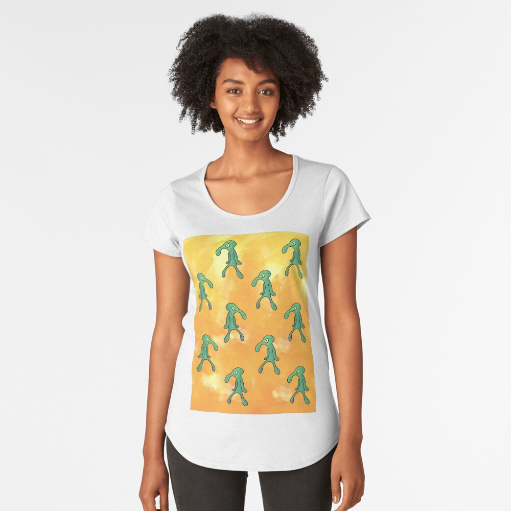 Vista previa del artículo con la obra «Camiseta premium de cuello ancho», diseñado y vendido por jerryboo.