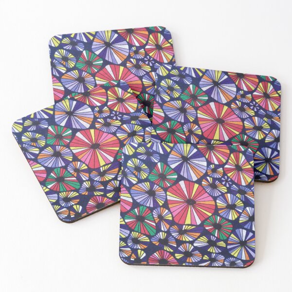Item preview, Colorful circles abstract pattern. Start 2023 with some color. designed and sold by textileprint.