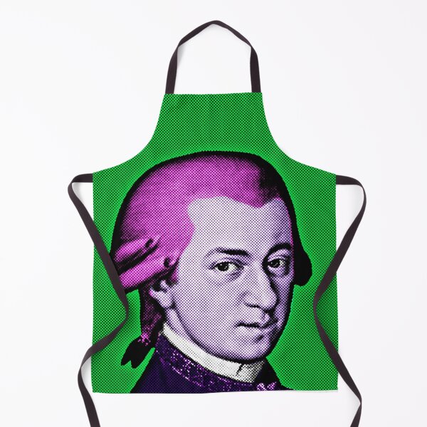 Item preview, Copy of Wolfang Amadeus Mozart Pop Art Portrait in Green Background designed and sold by OnlyPopArt.