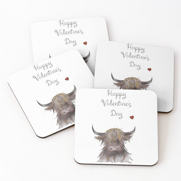 Item preview, Highland Cow Valentine designed and sold by Ashlison.
