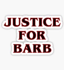 Stranger Things Justice For Barb Art Sticker