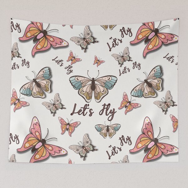 Item preview, Let's Fly - Butterflies Retro  designed and sold by SiYDesigns.
