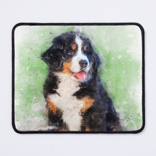 Item preview, Bernese Mountain Dog puppy watercolor designed and sold by PetsArt.
