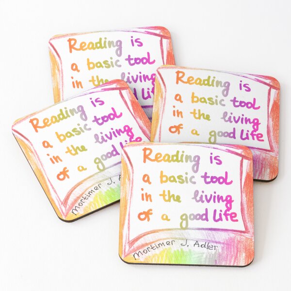 Item preview, Reading is a basic tool in the living of a good life | educational quotes lettering designed and sold by lausn.