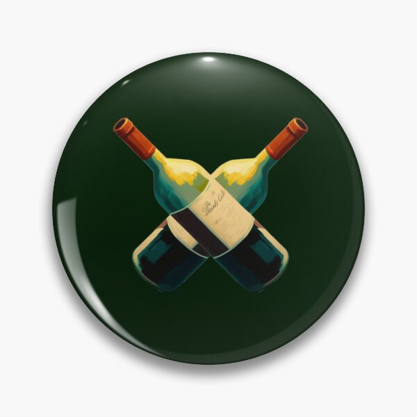 Item preview, Crossed French Red Wine Bottle ! designed and sold by FrenchBuddyArt.