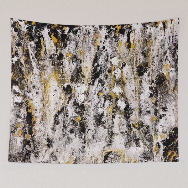 Item preview, Black Gold, Acrylic pouring medium on canvas, inspired by Abu Dhabi designed and sold by Katarinart.
