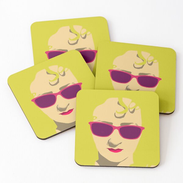Item preview, Blonde haired girl with sunglasses and pink lipstick designed and sold by TreeEgg.