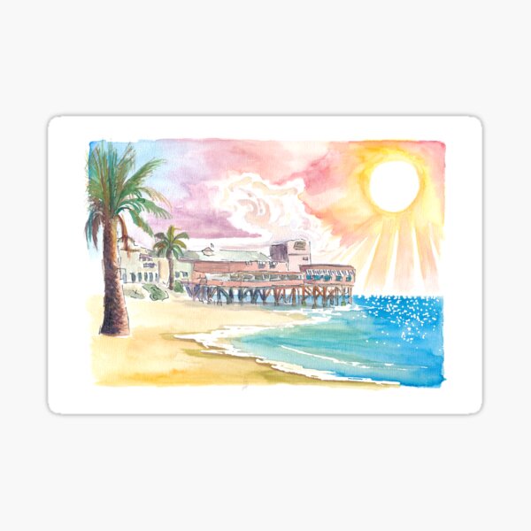 Item preview, Monterey Fishermans Wharf California Port Scene in California designed and sold by artshop77.