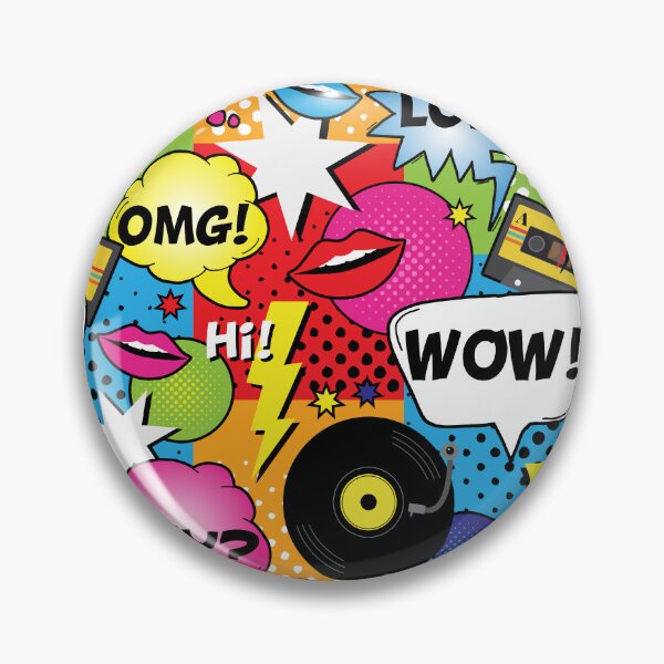 Item preview, Comic Book Speech Bubbles Pop Art Pattern designed and sold by HotHibiscus.