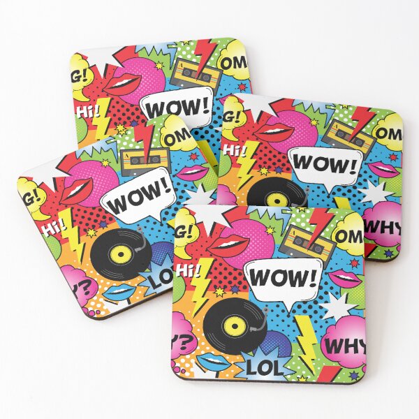 Item preview, Comic Book Speech Bubbles Pop Art Pattern designed and sold by HotHibiscus.