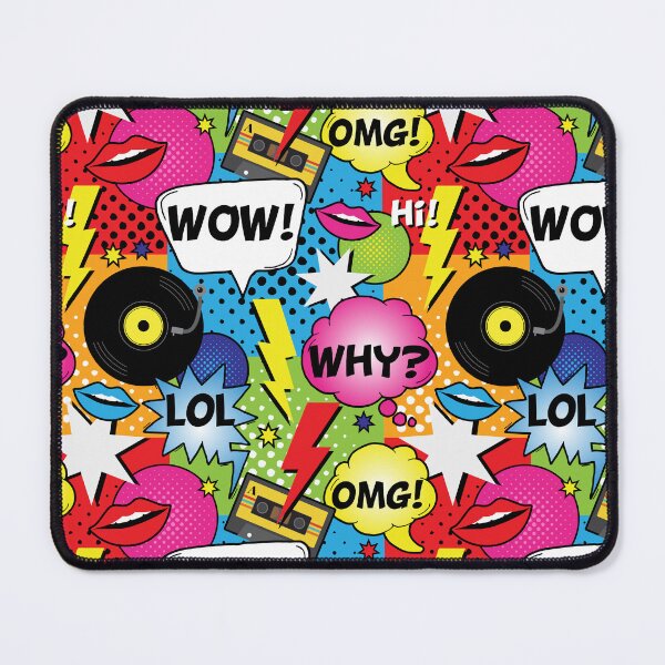Item preview, Comic Book Speech Bubbles Pop Art Pattern designed and sold by HotHibiscus.