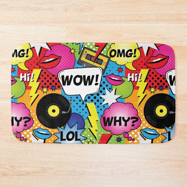 Item preview, Comic Book Speech Bubbles Pop Art Pattern designed and sold by HotHibiscus.