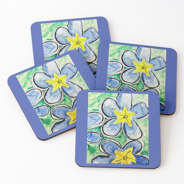 Item preview, Abstract Watercolor Blue Primrose  designed and sold by EtegamiJourney.