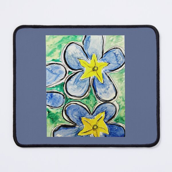 Item preview, Abstract Watercolor Blue Primrose designed and sold by EtegamiJourney.