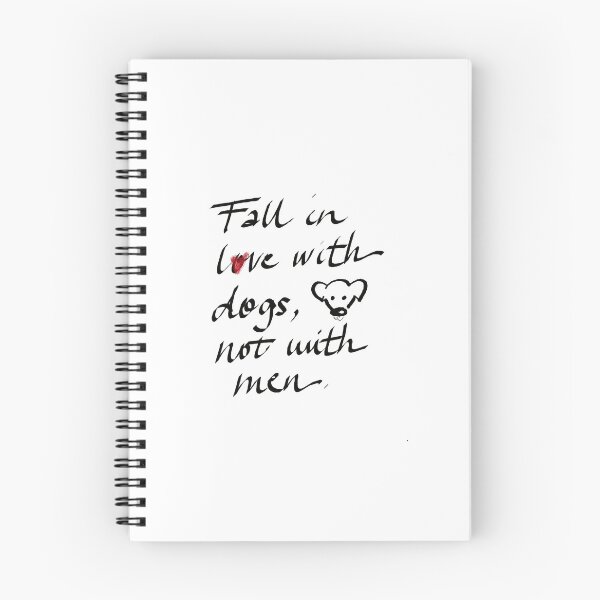 Item preview, Fall in love with dogs, not with men designed and sold by Marjitect.