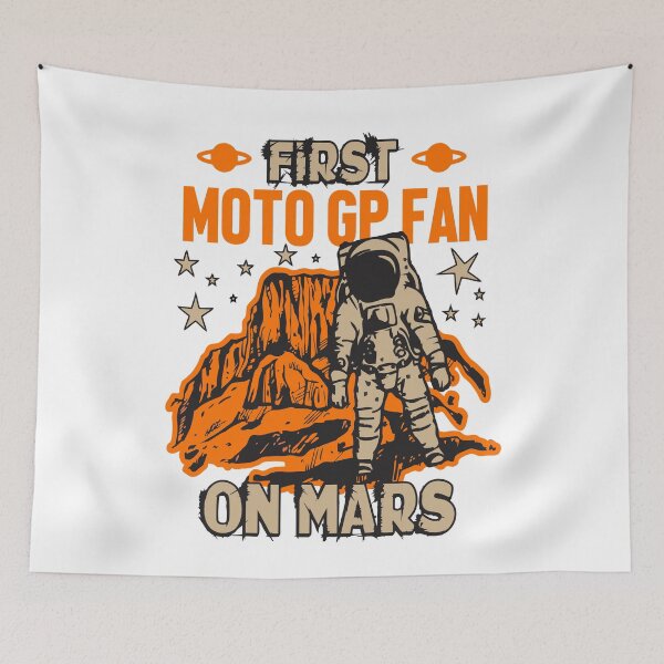 Item preview, Moto GP Fan On Mars designed and sold by funnyguy.
