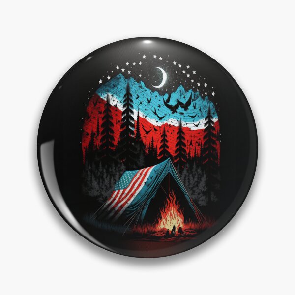 Item preview, Patriotic Campers American Flag designed and sold by druckfun.
