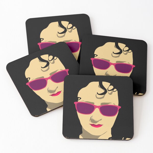Item preview, Black haired girl with sunglasses and pink lipstick designed and sold by TreeEgg.