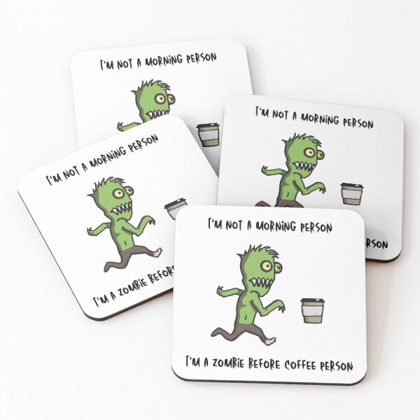 Item preview, I'm not a morning person, I'm a zombie before coffee person designed and sold by Vividy.