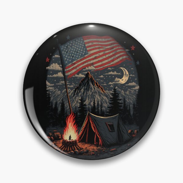 Item preview, Patriotic Campers American Flag designed and sold by druckfun.